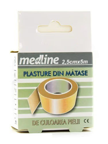 Лейкопластырь Medline 2.5см х 5м на шелковой основе