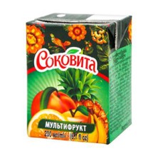 Сок СОКОВИТА 200мл Мультифрукт