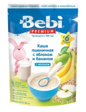 Bebi каша молочная Пшеница-Яблоко-Банан 200г