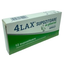 Глицерин суппозитории 4LAX для взрослых 2100мг №12