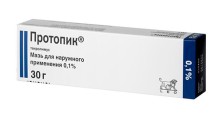 Протопик мазь 0,1% 30г противоспалительное ср-во (Такролимус)