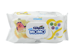Салфетки влажные Ultra compact №60 MINI MOMO Milk Детские с крышечкой