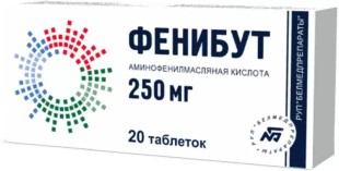 Фенибут 250мг №20 таб.(ноотропное ср-во)