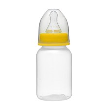 Бутылочка Курносики 125мл с силикон.соской молочной полипропиленовая приталенная арт.11474 (0+ мес)