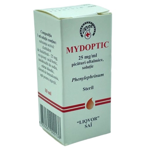 Мидоптик 25мг/мл 10мл капли глазные (Мезатон)