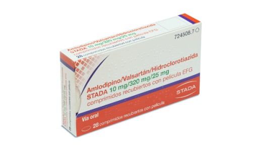 Амлодипин + Валсартан + Гидрохлоротиазид STADA 10мг/320мг/25мг №28 таб.п/п/о