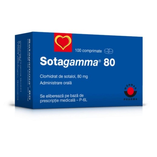 Сотагамма 80мг №100 таб.(Соталола хлоргидрат)