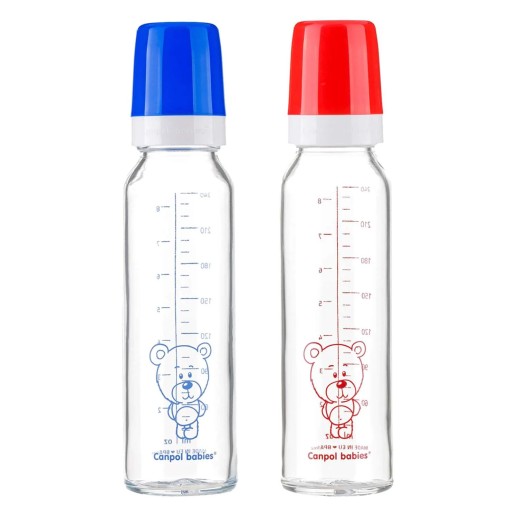 CANPOL - Бутылочка стеклянная 240мл