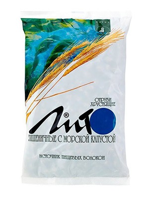 Отруби Лито пшеничные с Кальцием и Морской капустой хрустящие 200г