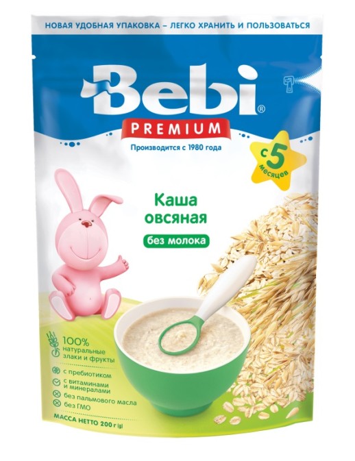 Bebi каша овсяная безмолочная (200г)